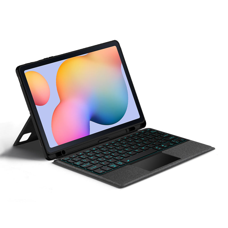 For Samsung Galaxy Tab S6 Lite PU Leather Stand Case Cover with Removable Touchpad Backlit Keyboard For Samsung Galaxy Tab S6 Lite PU Leather Stand Case Cover with Removable Touchpad Backlit Keyboard